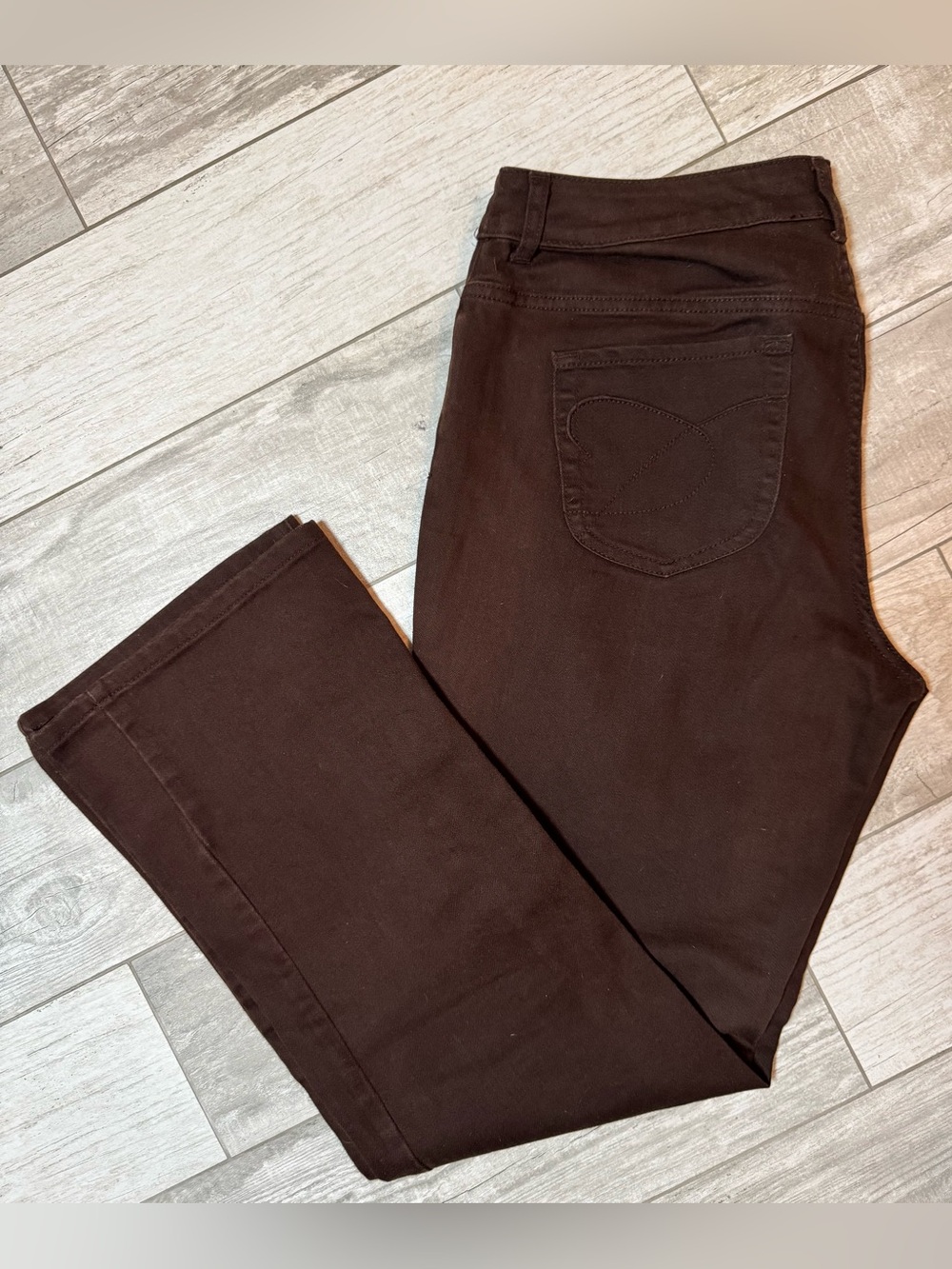 Chico’s Size 1.5 (12) Dark Brown Stretch Jeans